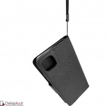 Telone dėklas su skyreliais - juodas (Samsung A22 5G)